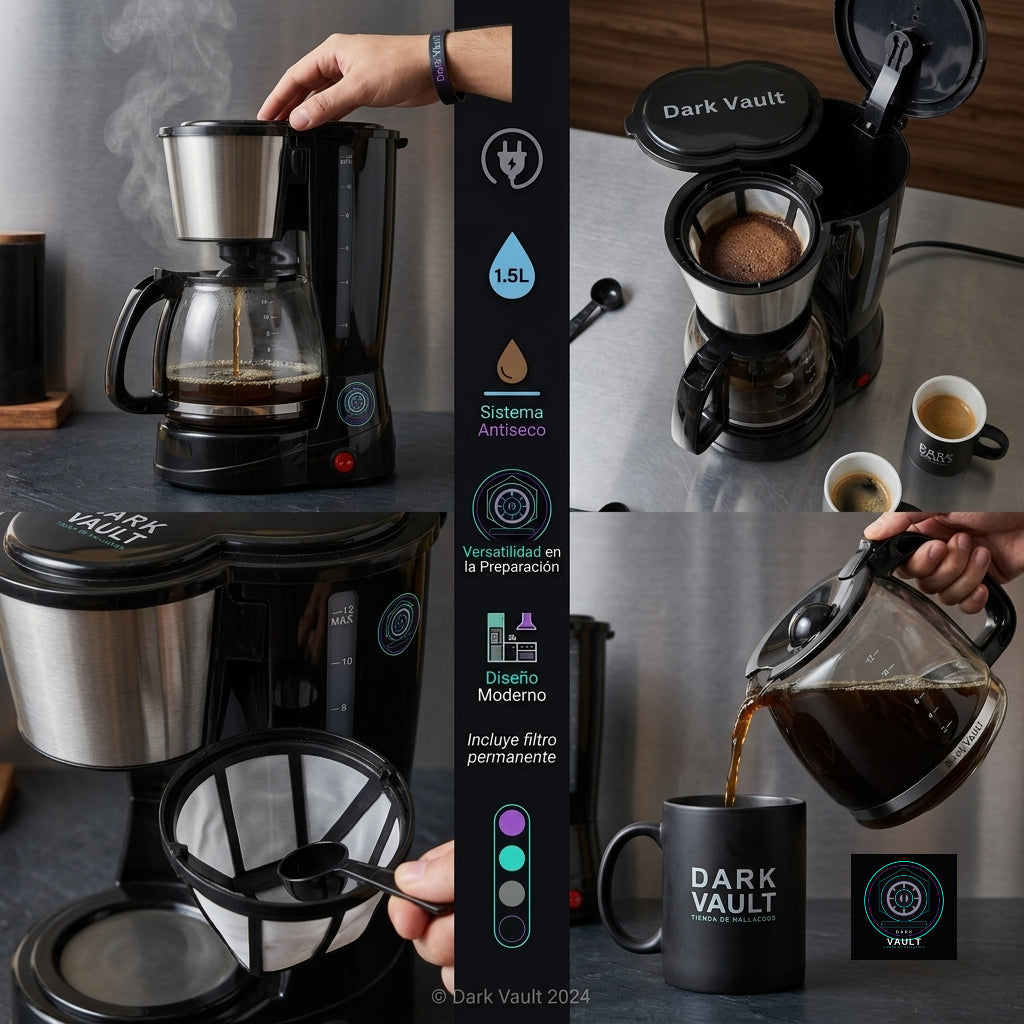 Cafetera Multifuncional Automática 1,5L