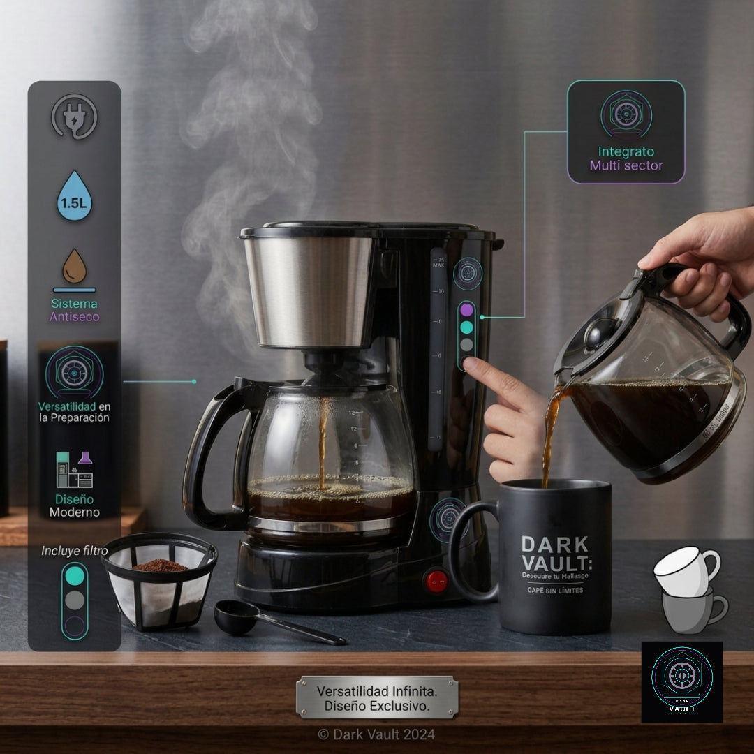Cafetera Multifuncional Automática 1,5L